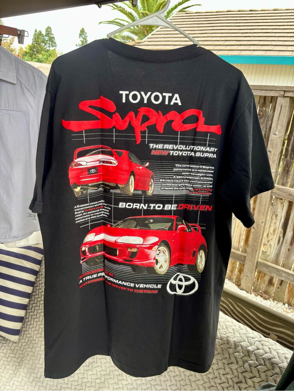 NWT Toyota Supra Graphic Tee - Black with Red Print